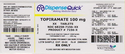 Ndc 68258-7156-xx (Ndc 68258 7156 Xx      Caraco)
